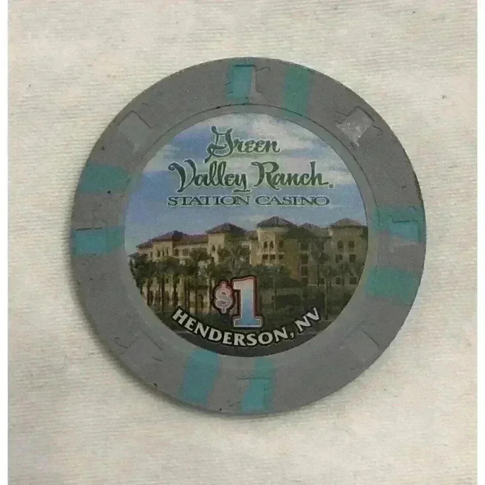 Green Valley Ranch Casino $1 Dollar Gaming Tokens Chips Henderson Nevada